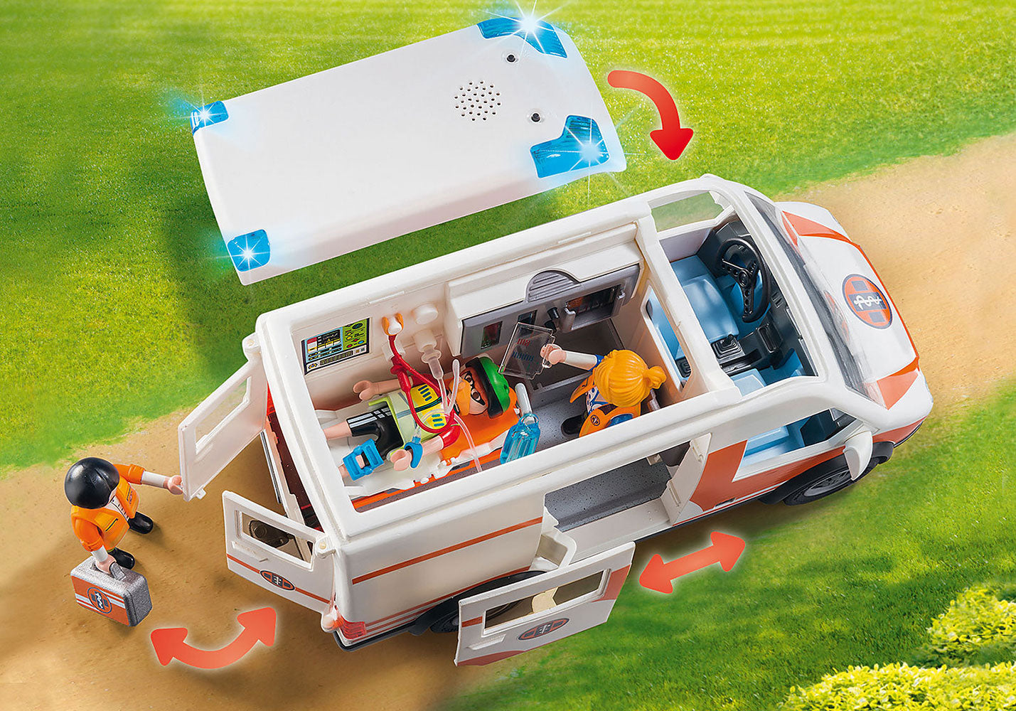 Playmobil City Life - Ambulance med blinklys (70049)