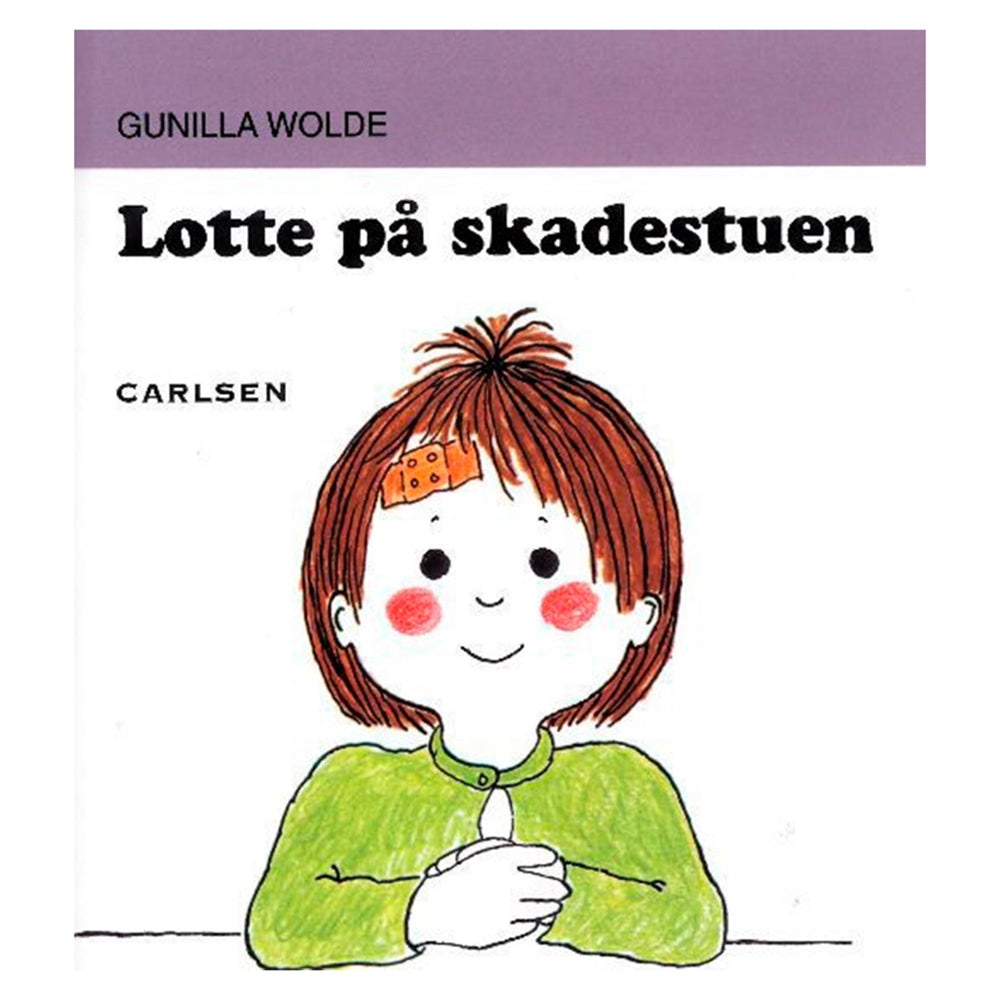 Lotte skal en tur på skadestuen. Hun skal have syet et hul i hovedet efter et fald fra klatretræet i børnehaven.
