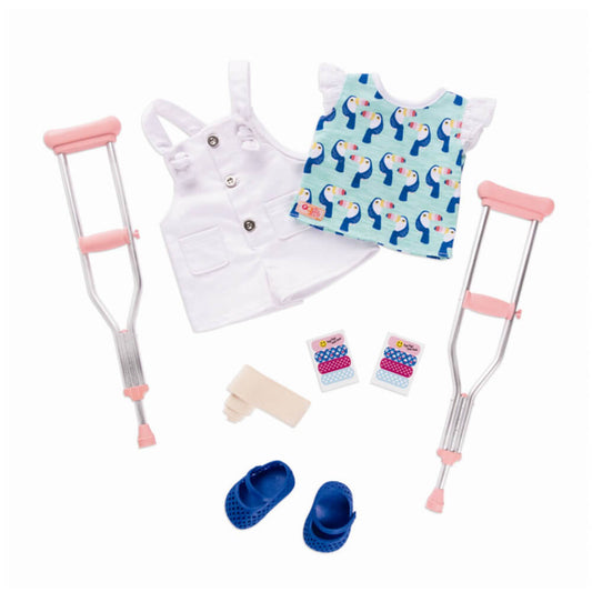 Krykker - Deluxe dukketøjs sæt fra Our Generation