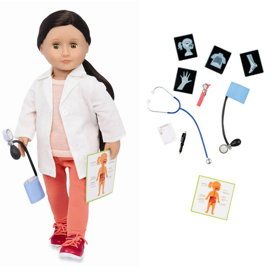 Dukken Nicola med tilbehør fra Our Generation