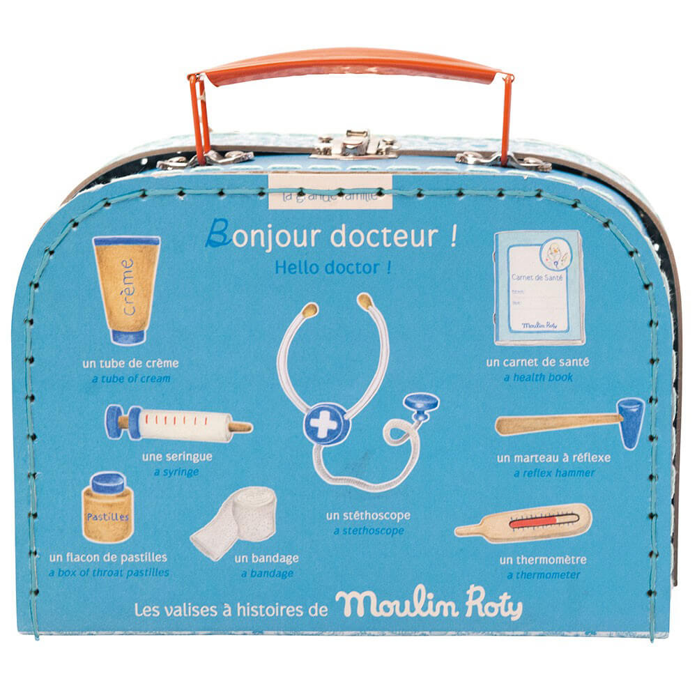 Lægekuffert med forskelligt tilbehør fra Moulin Roty