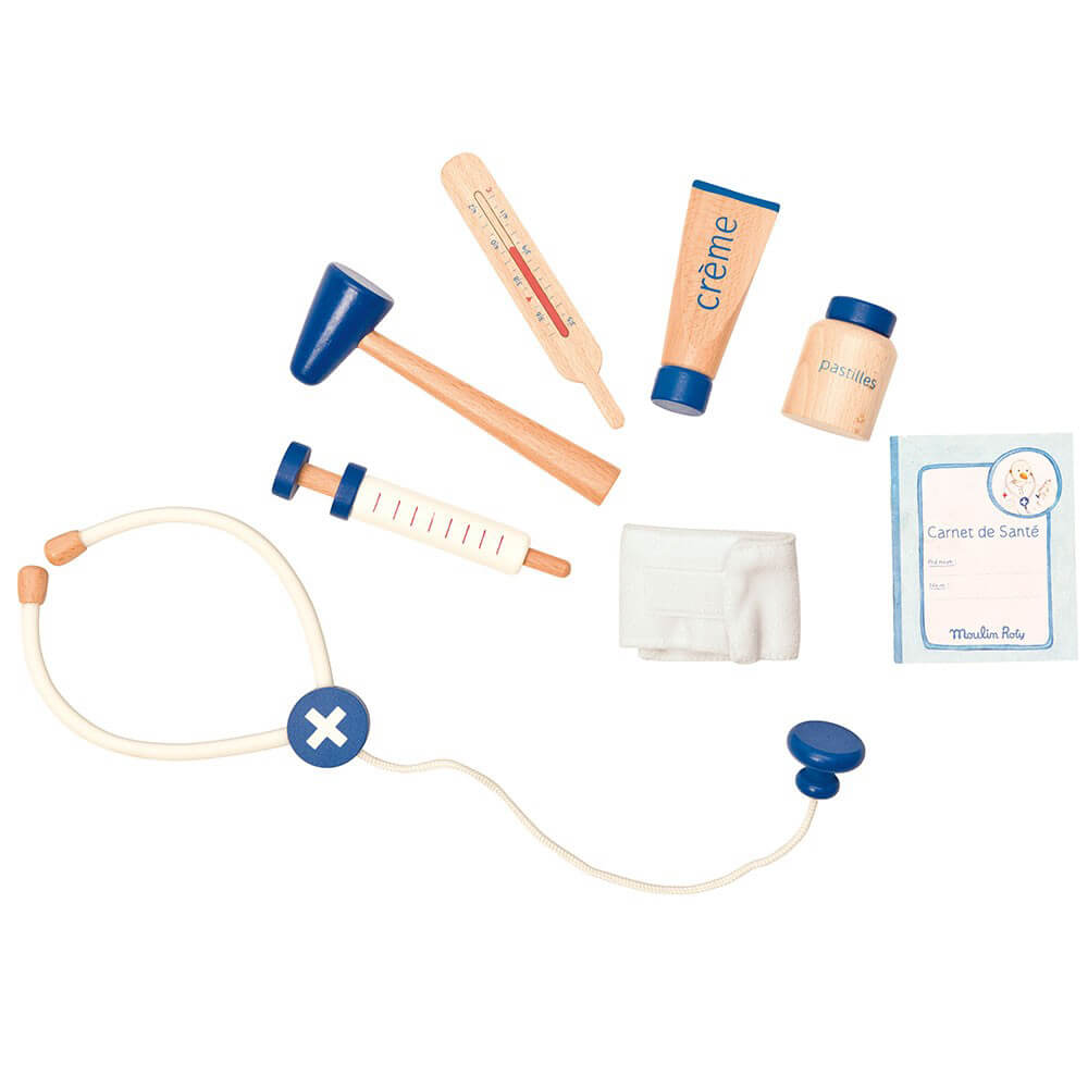 Lægekuffert med forskelligt tilbehør fra Moulin Roty