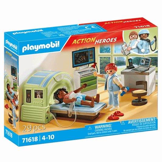 MR Scanner med patient fra Playmobil (71618)