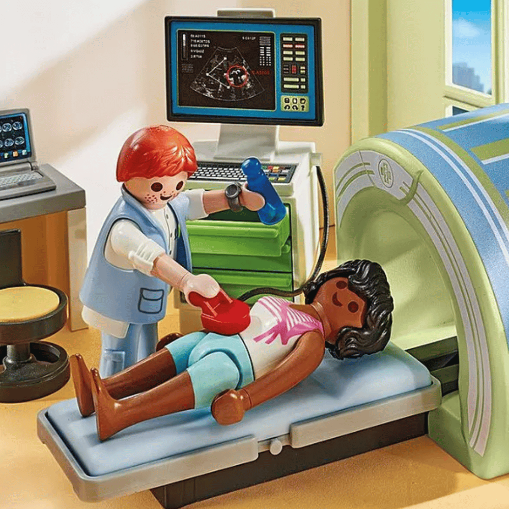 MR Scanner med patient fra Playmobil (71618)