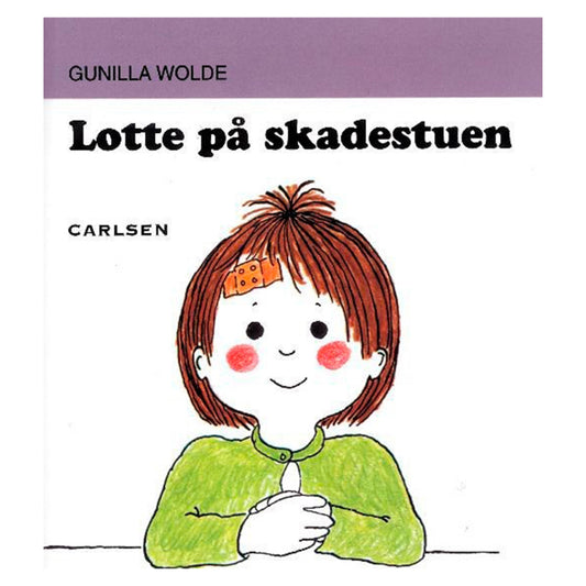 Lotte skal en tur på skadestuen. Hun skal have syet et hul i hovedet efter et fald fra klatretræet i børnehaven.