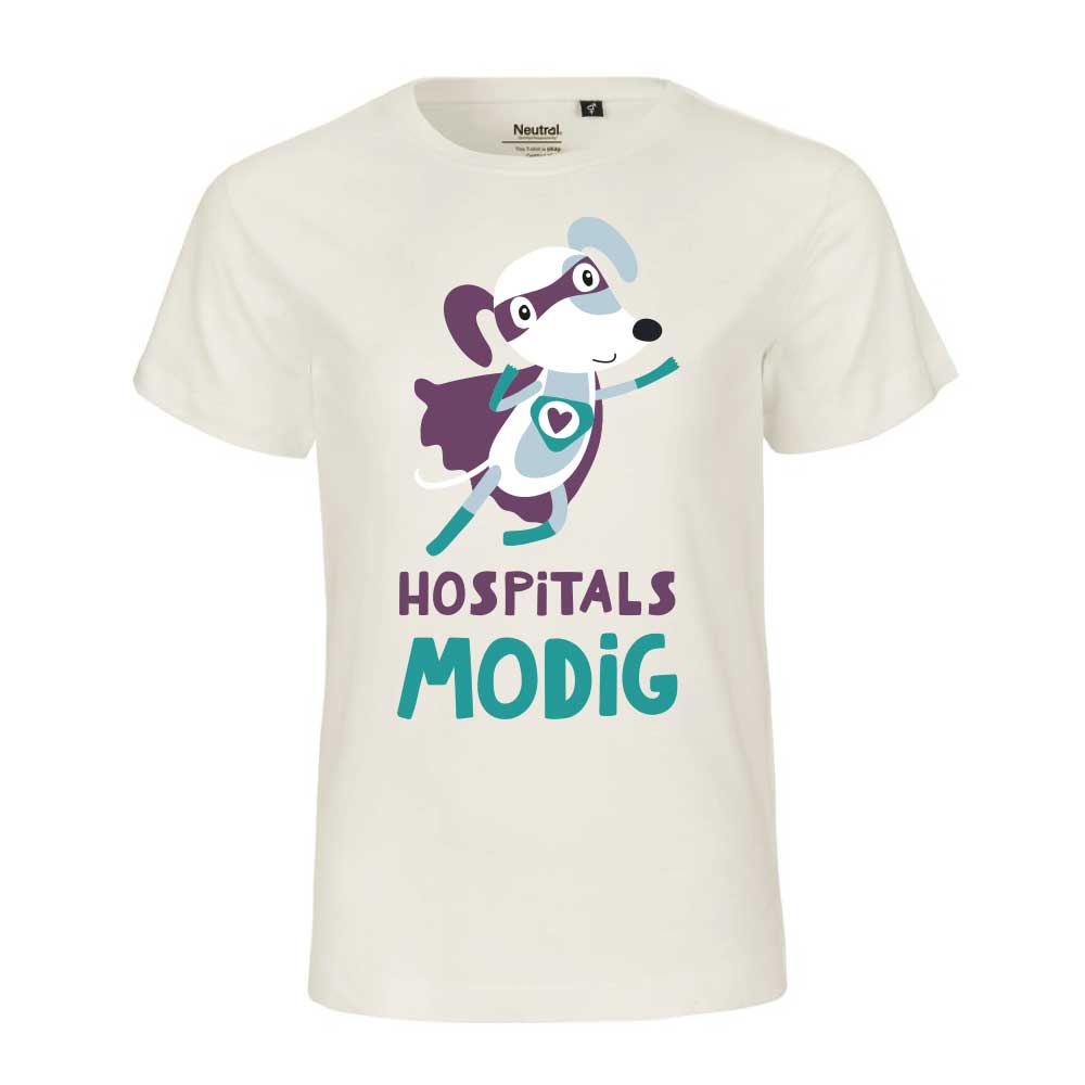 Denne fine t-shirt fra Minihospitalet er til alle modige børn, som har været en tur på hospitalet.