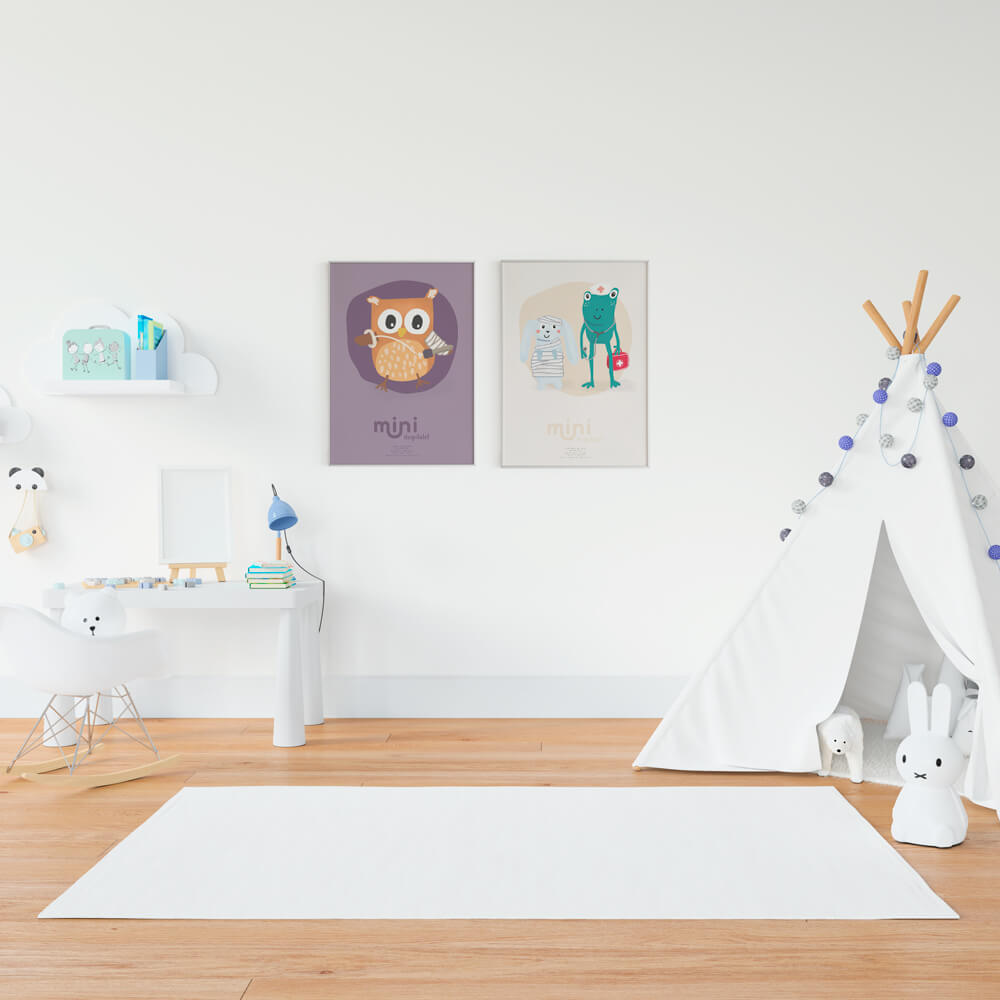 Plakat - Ugle med blodprøve