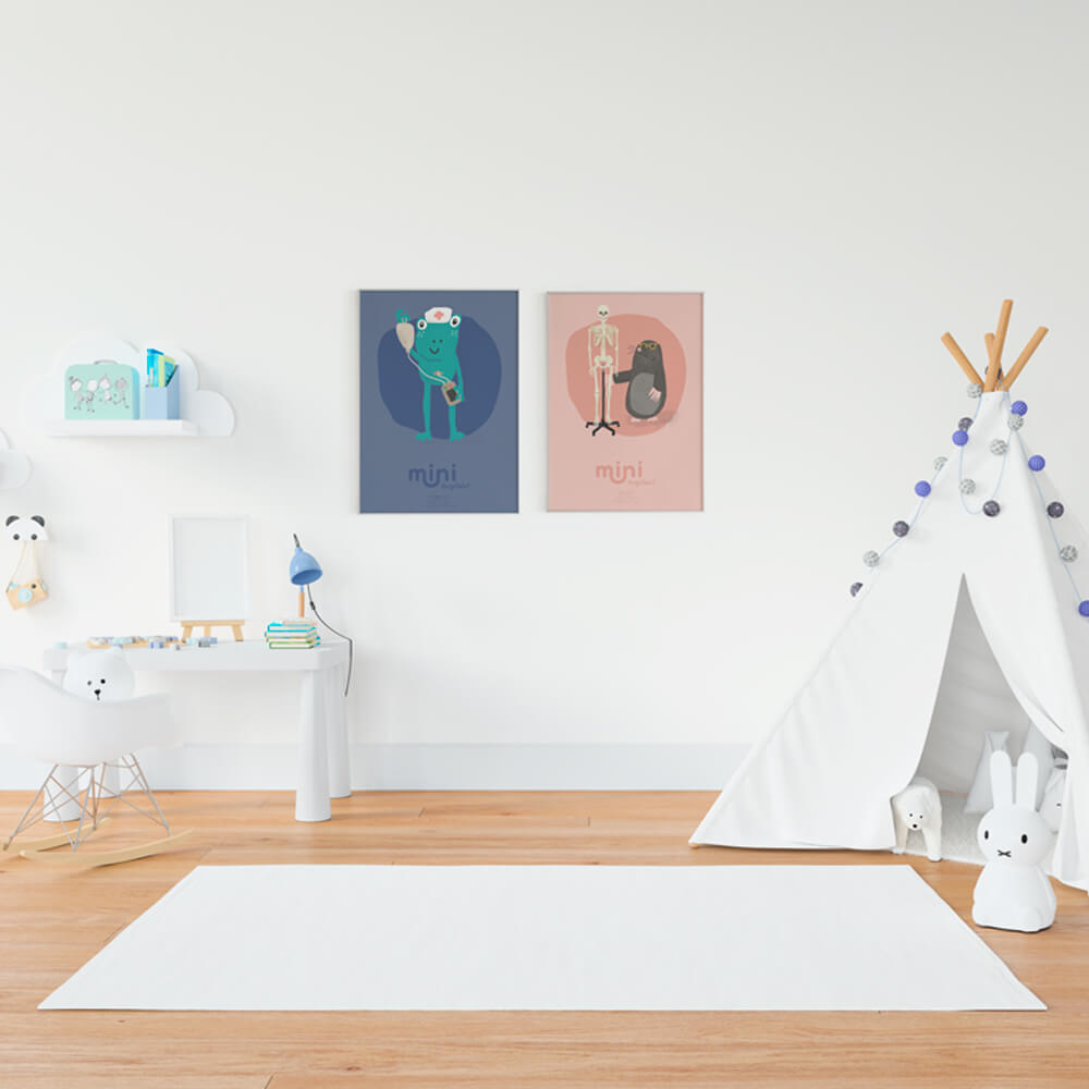 Plakat - Mulvarp med skelet