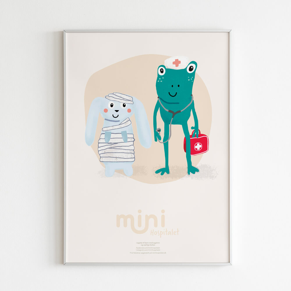 Plakat - Frø læge og kanin